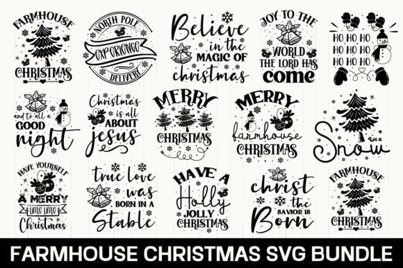 Download Farmhouse Christmas SVG Bundle - Svg Collection