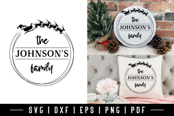 Download Christmas Family Wreath SVG Design - Svg Collection