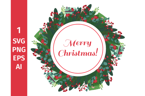 Download Christmas Wreath Svg, Winter Frame - Svg Collection