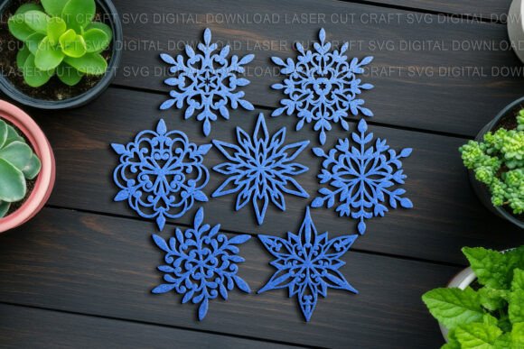 Download Snowflakes SVG Bundle, Laser, Craft Cut - Svg Collection