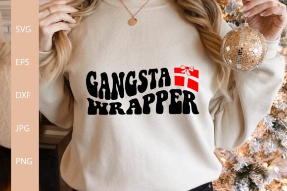 Download Gangsta Wrapper SVG, Christmas Shirt SVG - Svg Collection