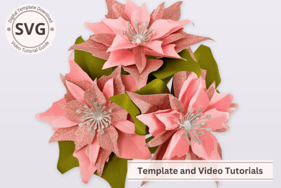 Download Paper Flower Poinsettia SVG Template - Svg Collection