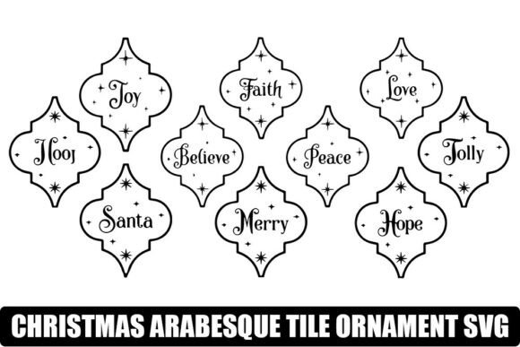 Download Christmas Arabesque Tile Ornament SVG - Svg Collection