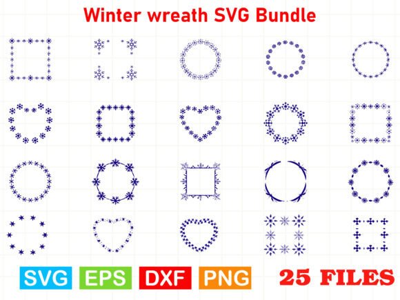 Download Winter Wreath SVG Bundle - Winter wreath svg Collection
