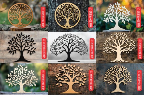 Download Tree Laser Cut SVG Cut File Bundle - Svg Collection