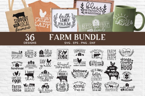 Download Farm Quotes Svg Bundle | Farmhouse Sign - Premium Resources
