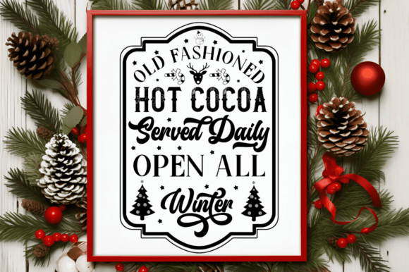 Download Old Fashioned Hot Cocoa Served Daily Svg - Svg Collection