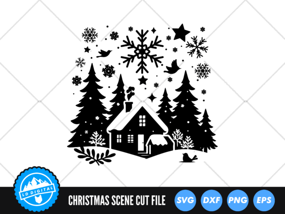 Download Christmas Scene SVG | Merry Christmas - Svg Collection