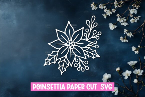 Download Paper Cut Poinsettia Flower SVG - Svg Collection
