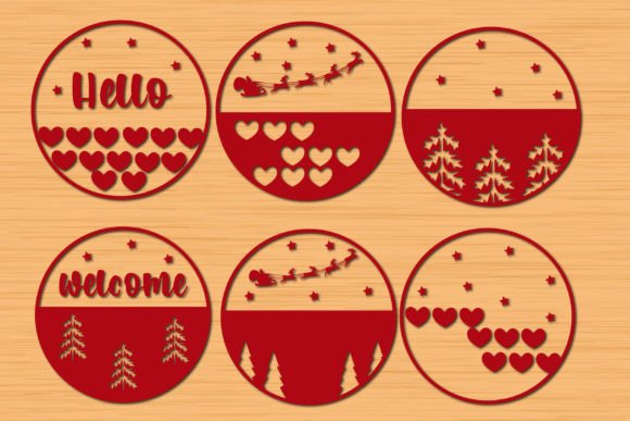 Download Christmas Door Hanger Svg Bundle - Svg Collection