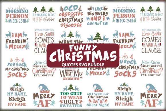 Download Funny Christmas Quotes SVG Bundle - Svg Collection