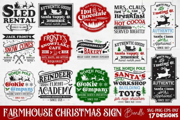 Download Farmhouse Christmas Sign SVG Bundle - Svg Collection