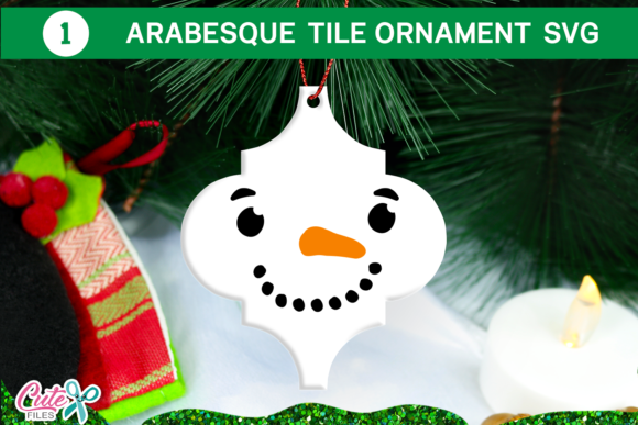 Download Snowman Christmas Arabesque Tile SVG - Svg Collection