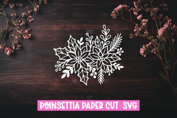 Download Paper Cut Poinsettia Flower SVG - Svg Collection