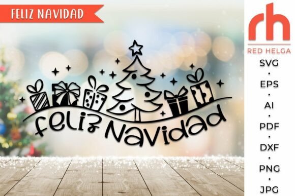 Download Feliz Navidad SVG, Spanish Christmas DXF - Svg Collection