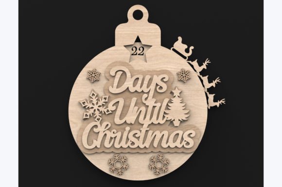Download Christmas Countdown Bauble Laser Svg - Svg Collection
