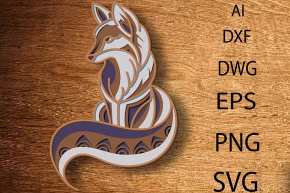 Download Fox Multilayer 3D SVG/Fox 3D Mandala - Svg Collection