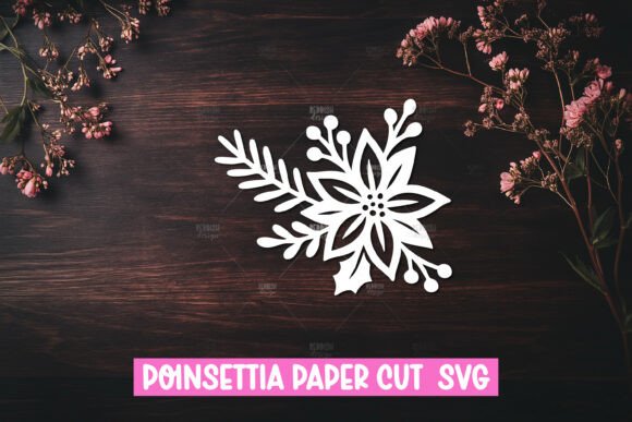 Download Paper Cut Poinsettia Flower SVG - Svg Collection