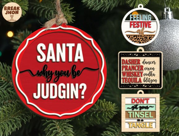 Download Funny Christmas Ornament SVG Bundle - Svg Collection