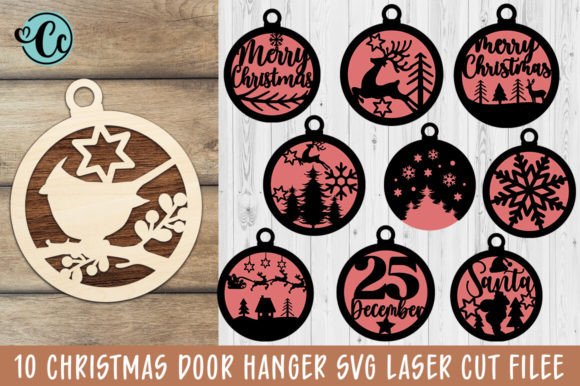 Download Merry Christmas Door Hanger SVG Bundle - Svg Collection