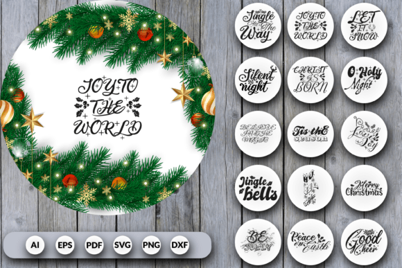 Download Christmas Rounds SVG Bundle - Svg Collection