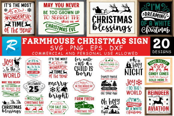 Download Farmhouse Christmas Svg Bundle - Svg Collection