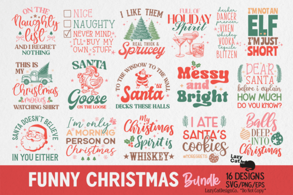 Download Funny Sarcastic Christmas SVG PNG Bundle - Svg Collection