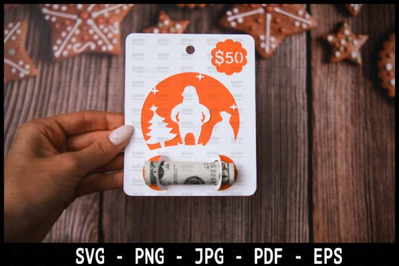 Download Christmas Money Card Holder SVG - Svg Collection