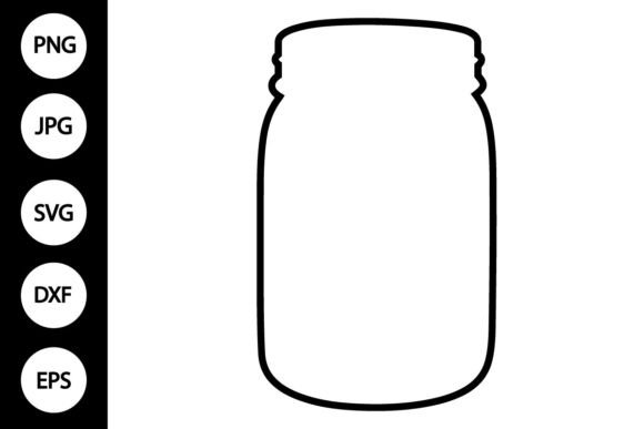 Download Outline Mason Jar SVG - Svg Collection