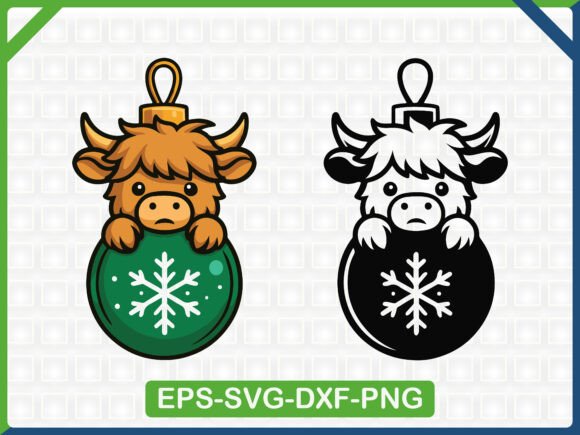 Download Festive Ornament Cow SVG - Svg Collection