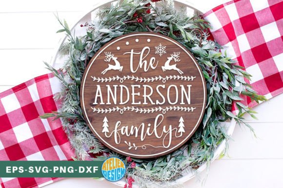 Download Christmas Family Monogram Sign SVG - Svg Collection