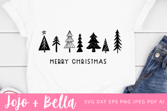 Download Merry Christmas Trees SVG Cut File - Svg Collection