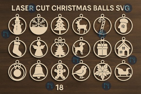 Download Laser Cut Christmas Balls SVG Bundle - Svg Collection