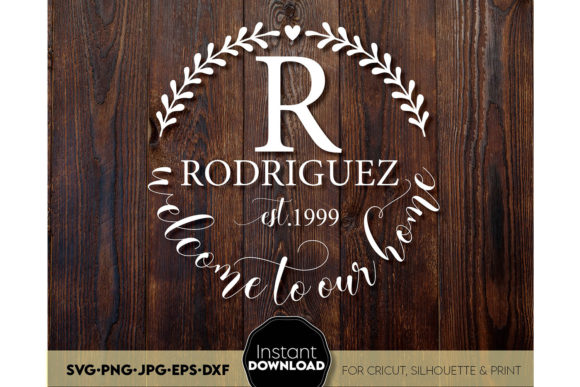 Download Family Monogram Sign SVG Split Last Name - Svg Collection