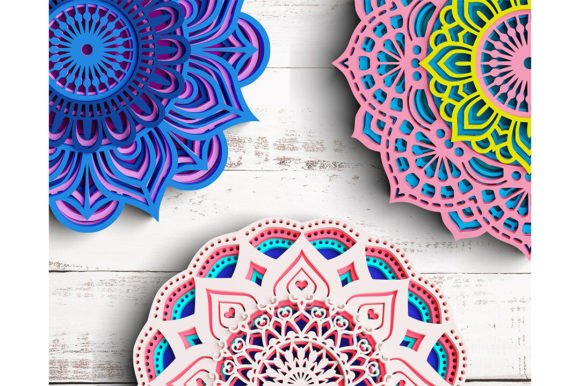 Download 3D Mandala SVG DXF Bundle 5 Layer - Svg Collection