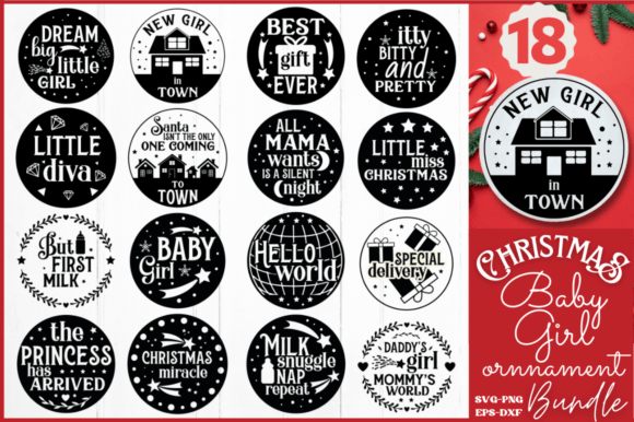 Download Baby Girl Christmas Ornament Svg Bundle - Svg Collection