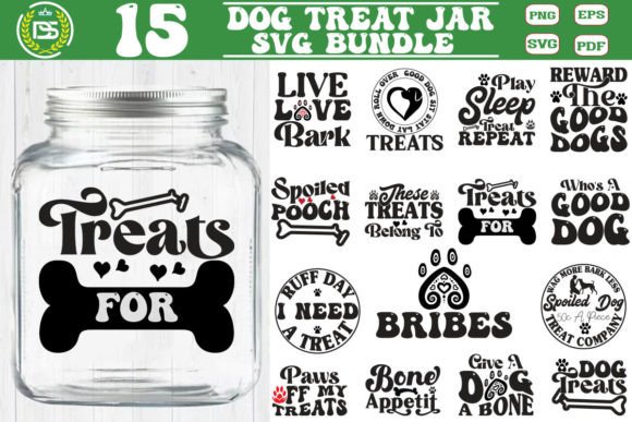 Download Dog Treat Jar SVG Bundle, Dog Treats Con - Svg Collection