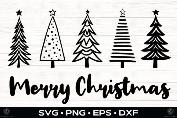 Download Merry Christmas Trees SVG - PNG ClipArt - Svg Collection