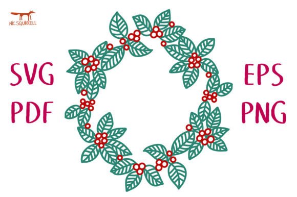 Download Winter Greenery Wreath SVG Cut File - Svg Collection