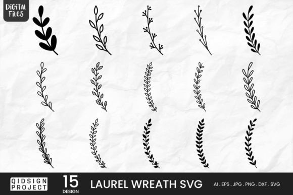 Download Laurel Wreath SVG | 15 Variations - Svg Collection