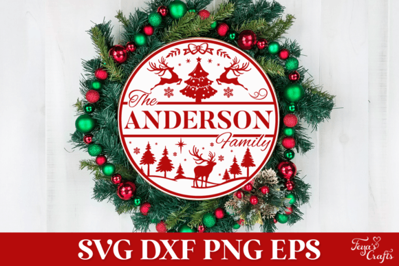 Download Christmas Family Name Sign SVG - Svg Collection
