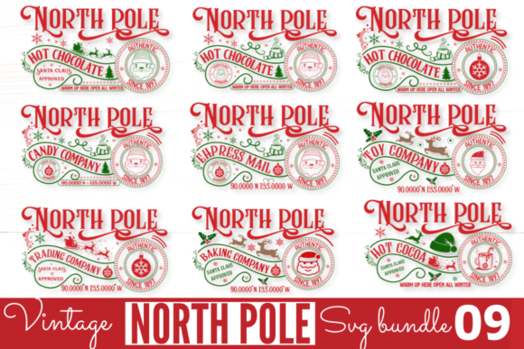 Download Vintage North Pole Sign SVG Bundle - Svg Collection