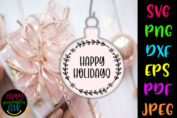 Download Christmas Round Ornaments SVG- Holidays - Svg Collection