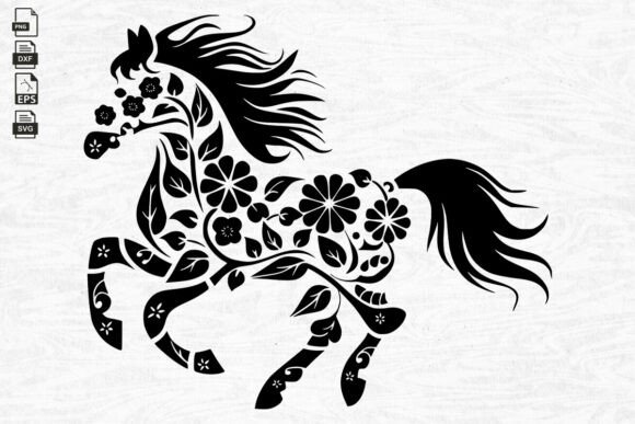 Download Floral Horse Svg , Horse , Farmhouse Svg - Svg Collection