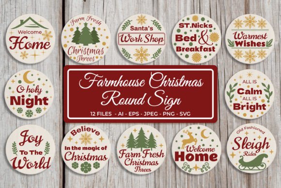 Download Farmhouse Christmas Sign SVG Bundle - Svg Collection