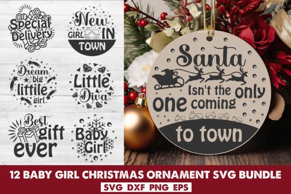 Download Baby Girl Christmas Ornament Svg Bundle - Svg Collection