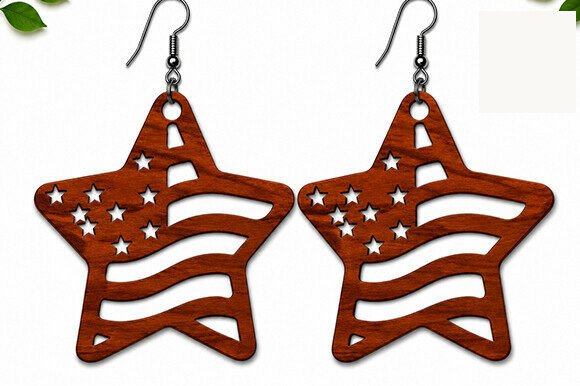 Download Patriotic Earrings SVG Laser Cut File - Svg Collection