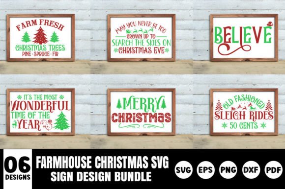 Download Farmhouse Christmas Sign SVG  Bundle - Svg Collection