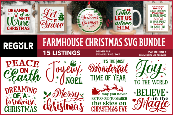 Download Farmhouse Christmas Svg Bundle - Svg Collection