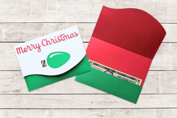 Download Christmas Money Holder Card SVG - Svg Collection